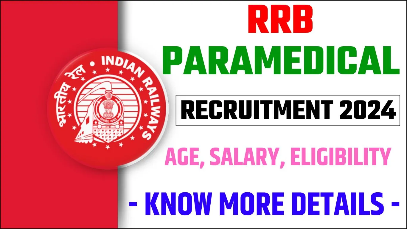 RRB Paramedical Recruitment 2024